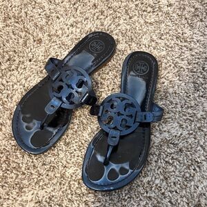 Tory Burch Metalic Blue miller Sandals